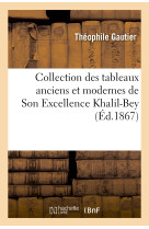 Collection des tableaux anciens et modernes de son excellence khalil-bey