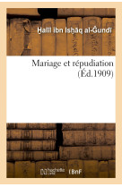 Mariage et répudiation