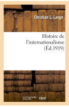 Histoire de l'internationalisme