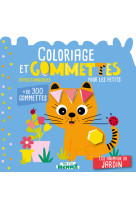 Mon p'tit hemma - coloriage et gommettes pour les petits - les animaux du jardin - + de 300 gommettes repositionnables