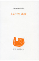 Lettres d’or