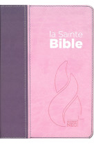 Bible segond neg compacte vivella duo rose praline / violet fruits des bois