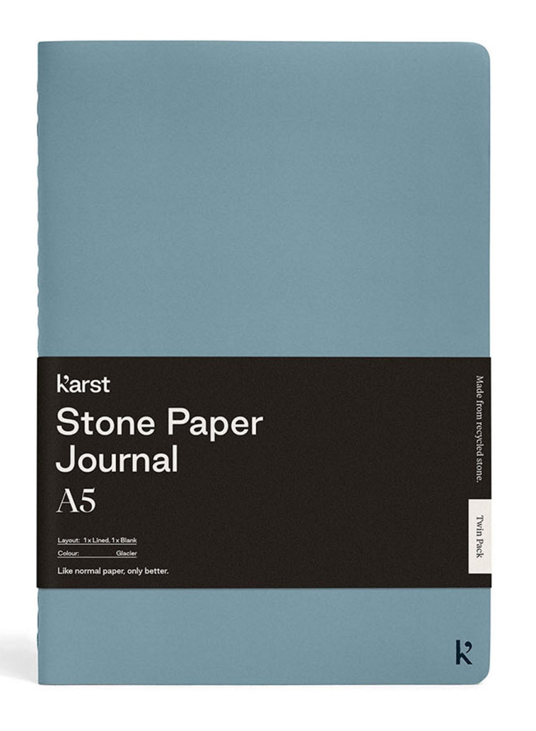 CAHIER A5 BLEU ACIER TWIN LOT 2 -  karst - KARST