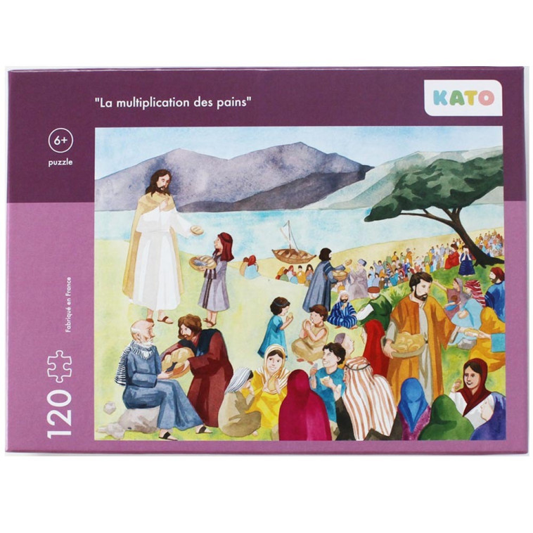 PUZZLE KATO LA MULTIPLICATION DES PAINS - PUZZLE DE 120 PIECES ,DIMENSIONS 48X38CM -   - KATO