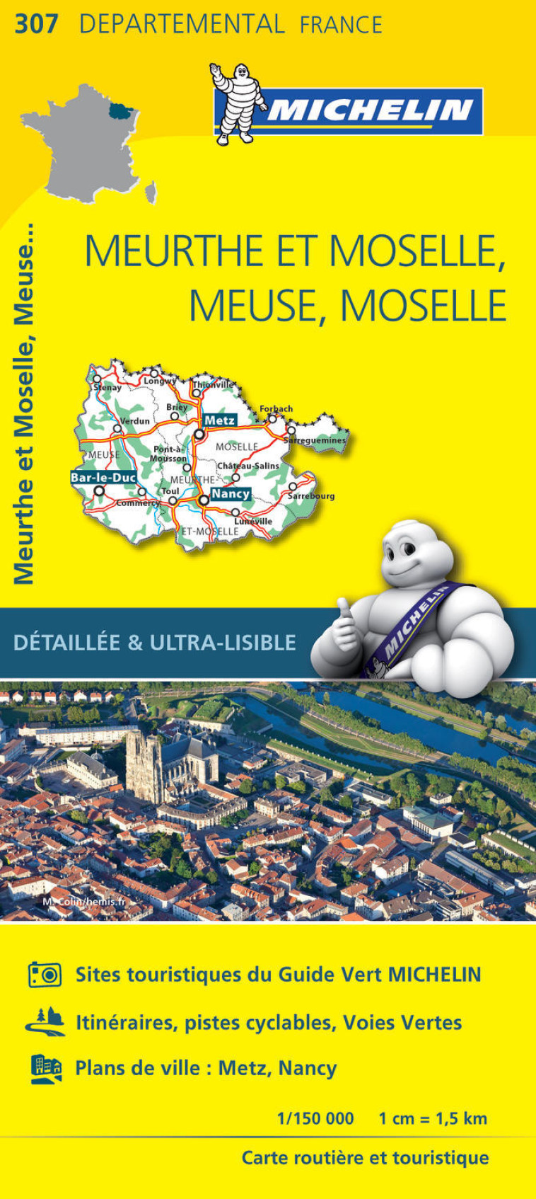 Carte Départementale Meurthe et Moselle, Meuse, Moselle - XXX - MICHELIN