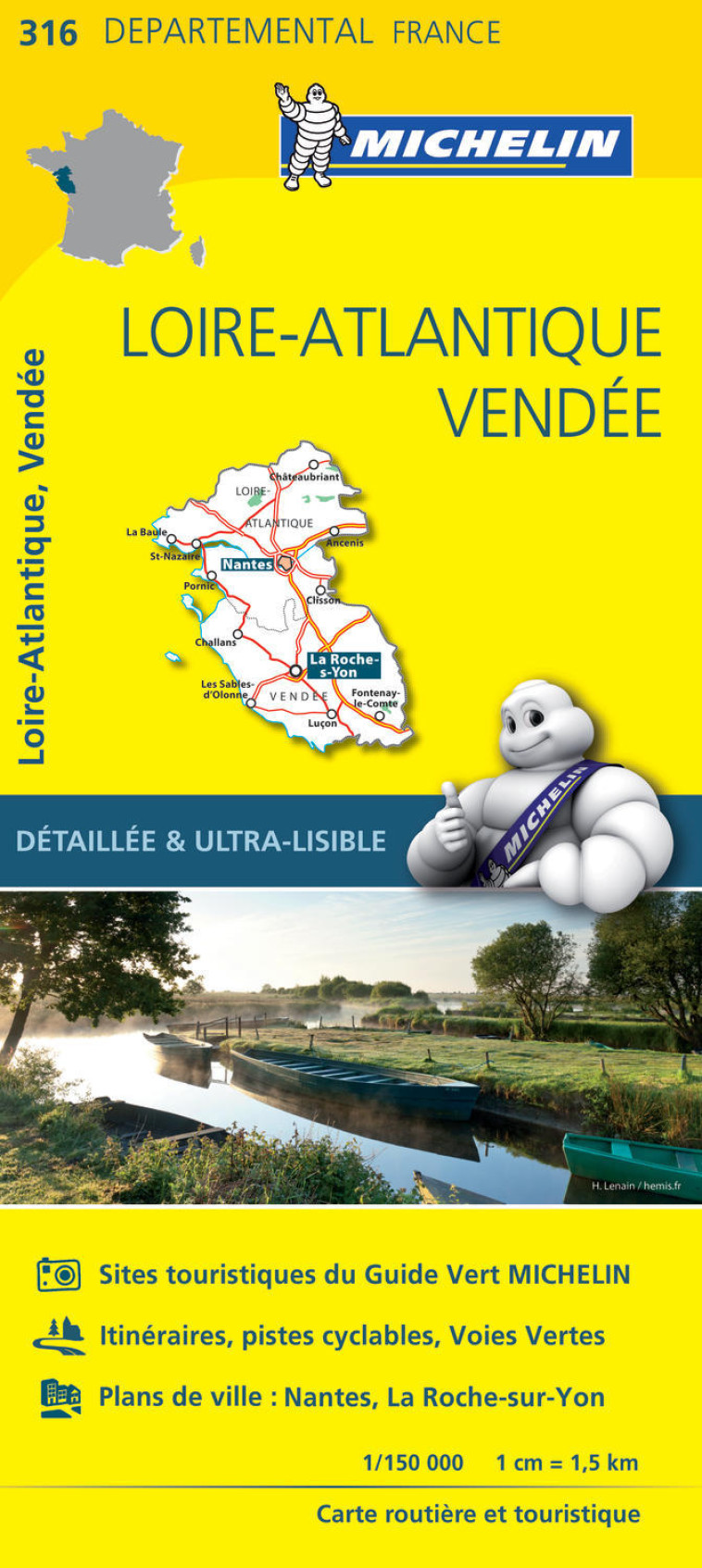 Carte Départementale Loire-Atlantique, Vendée - XXX - MICHELIN