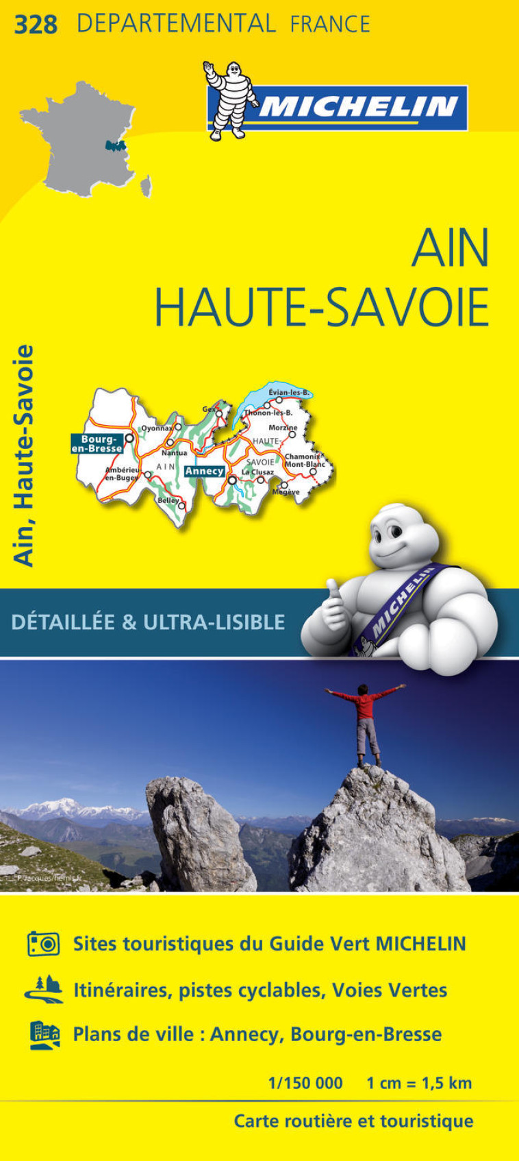 Carte Départementale Ain, Haute-Savoie - XXX - MICHELIN