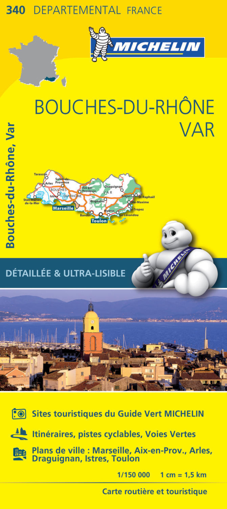 Carte Départementale Bouches-du-Rhône, Var - XXX - MICHELIN