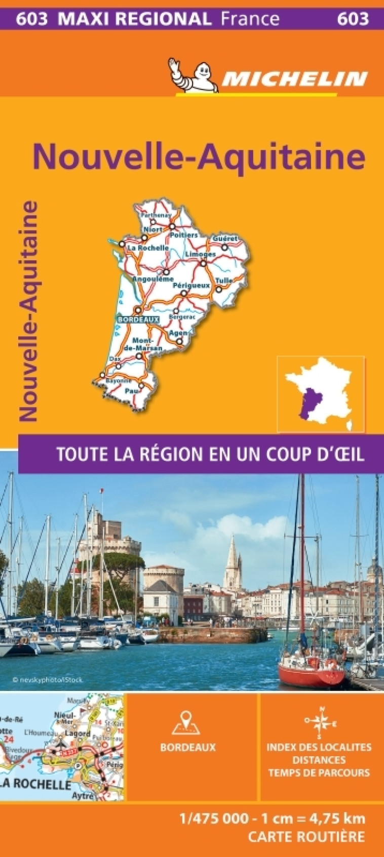 CARTE REGIONALE FRANCE - CARTE REGIONALE MAXI - NOUVELLE AQUITAINE - XXX - MICHELIN