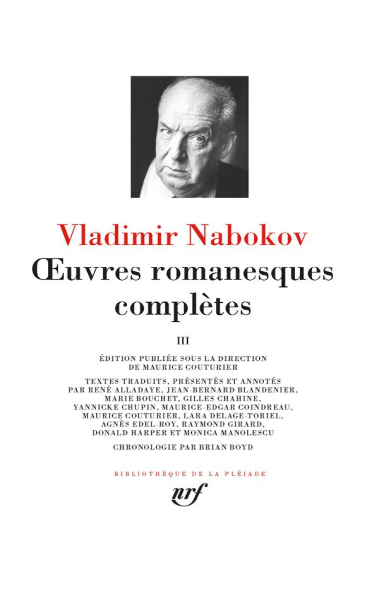 OEUVRES ROMANESQUES COMPLETES - VOL03 - NABOKOV VLADIMIR - GALLIMARD