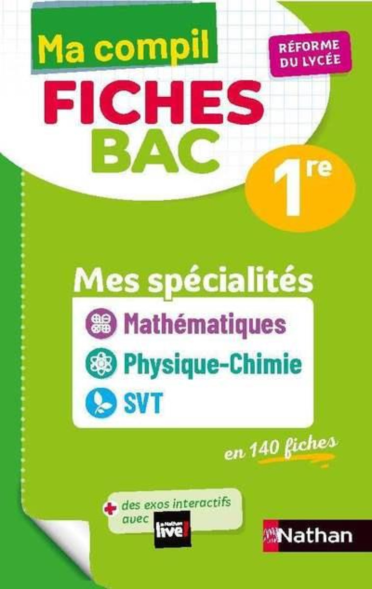 COMPIL FICHES MATHS / PC / SVT - 1RE - DESROUSSEAUX/MARTEAU - CLE INTERNAT