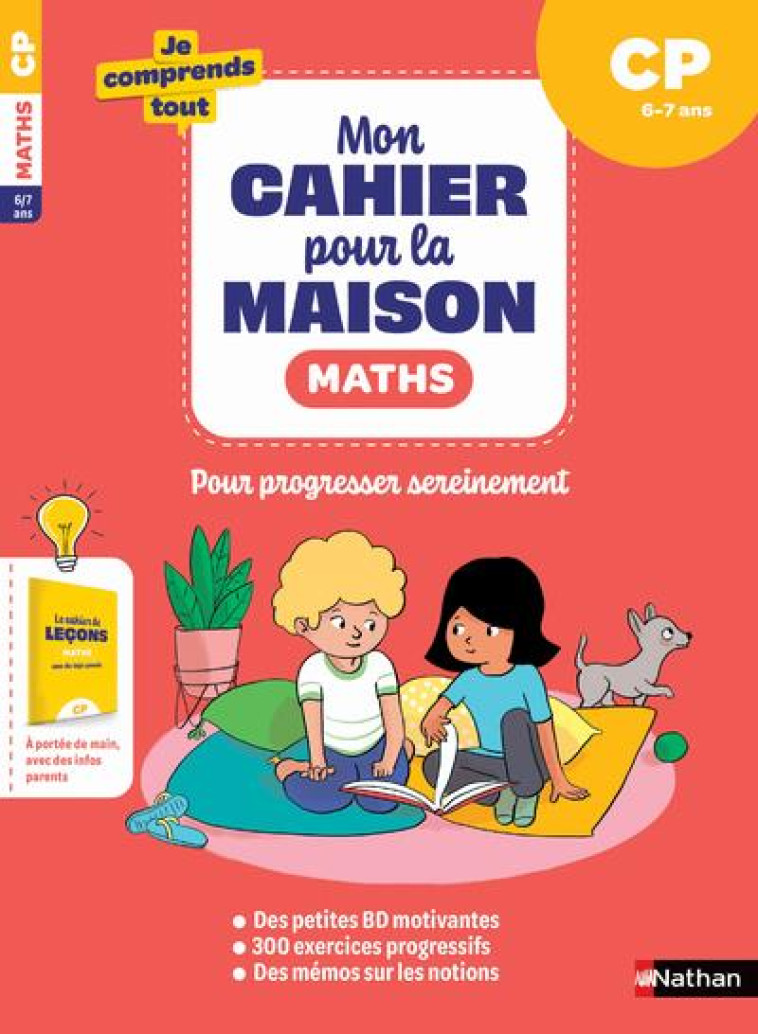 MON CAHIER POUR LA MAISON - MATHEMATIQUES- CP - GRISON/ESPAGNOL - CLE INTERNAT