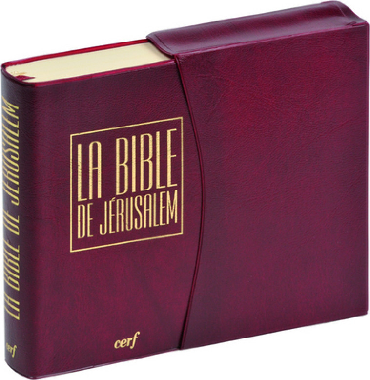 LA BIBLE DE JERUSALEM - VOYAGE - BORDEAUX SOUS ETUI -  Ecole Biblique de Jerusalem - CERF