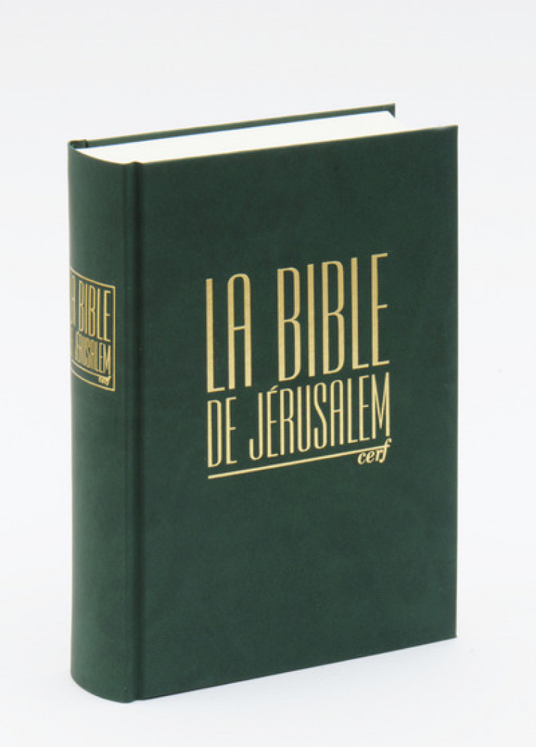 LA BIBLE DE JERUSALEM - COMPACTE RELIEE VERTE -  EBAF - CERF