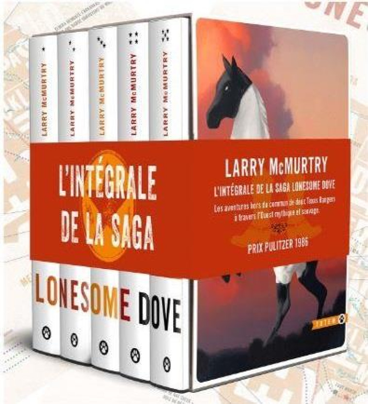 COFFRET LONESOME DOVE, L INTEGRALE DE LA SAGA  COLLECTOR - 5 VOLUMES + BONUS - MCMURTRY LARRY - GALLMEISTER