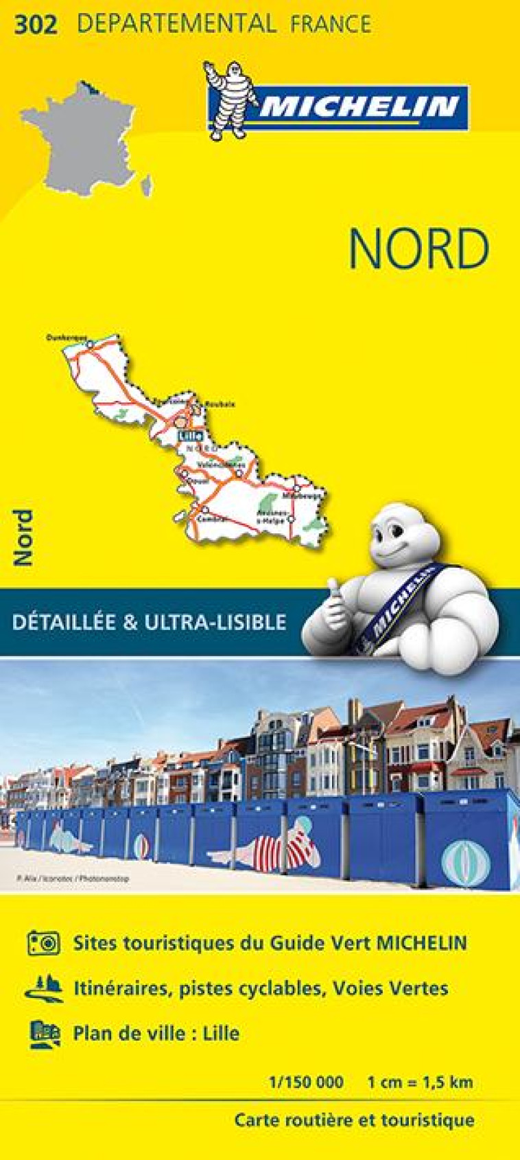 CARTE DEPARTEMENTAL MICHELIN NORD - XXX - MICHELIN