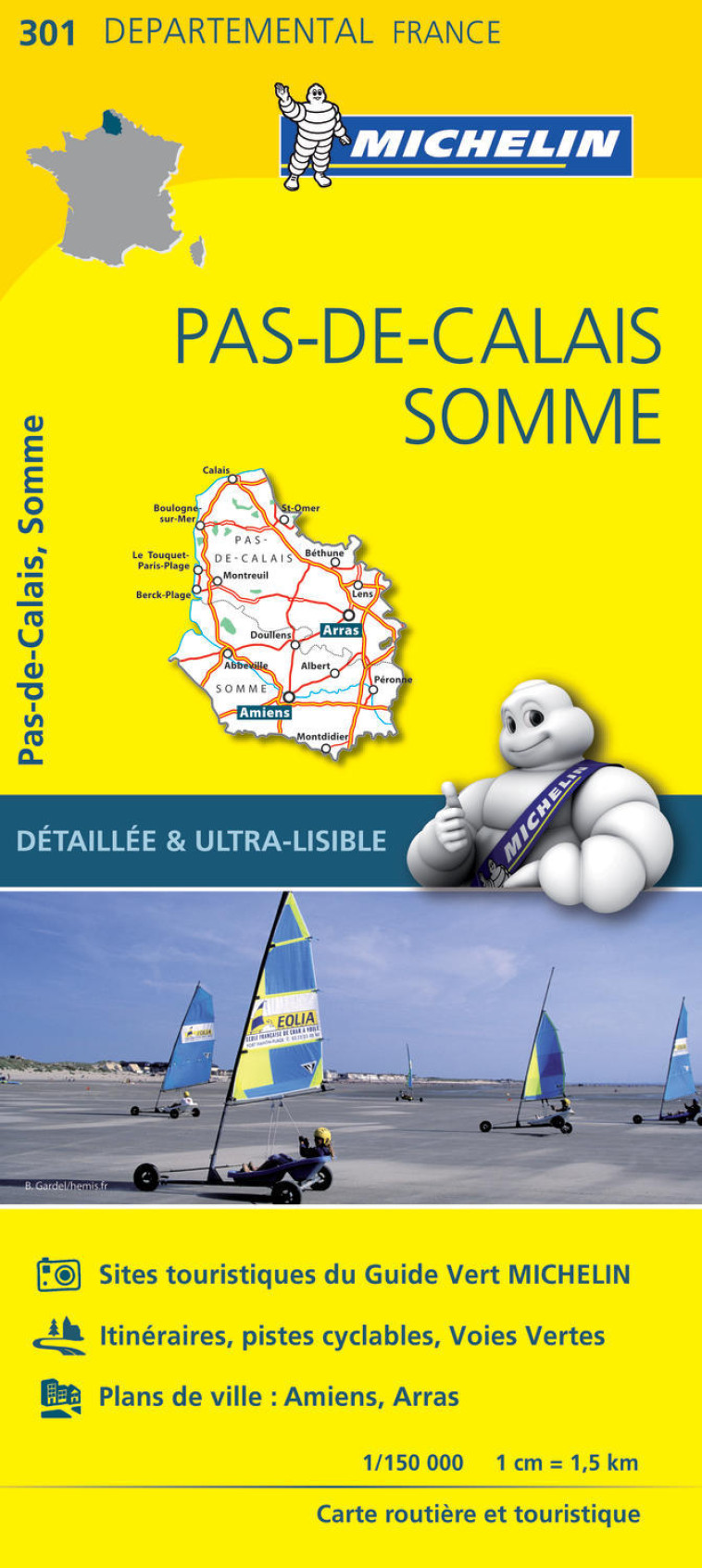 Carte Départementale Pas-de-Calais, Somme - XXX - MICHELIN