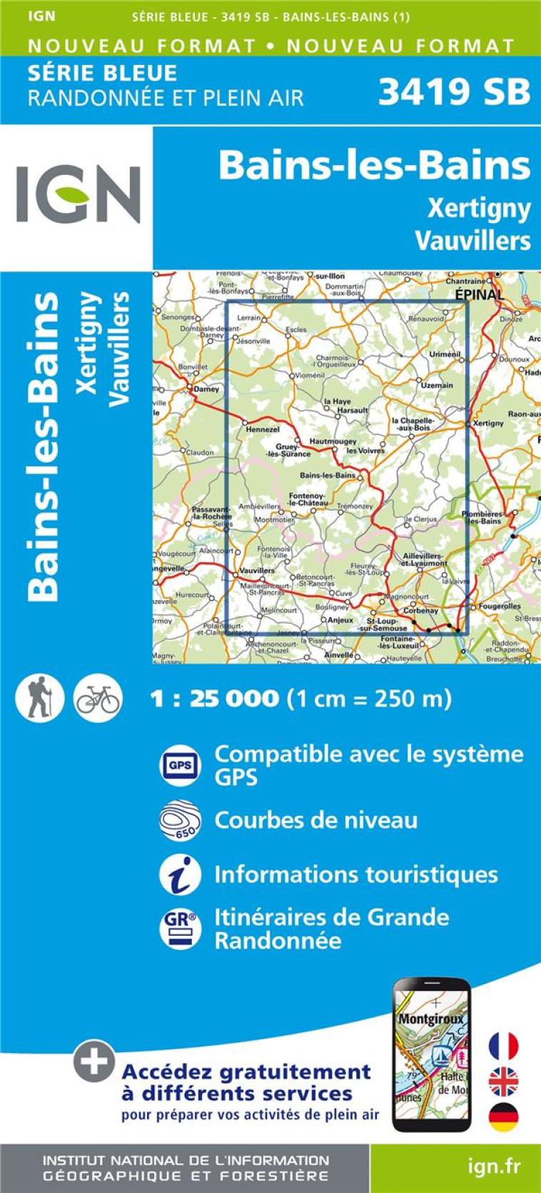 3419SB BAINS-LES-BAINS-XERTIGNY VAUVILLIERS - XXX - MICHELIN