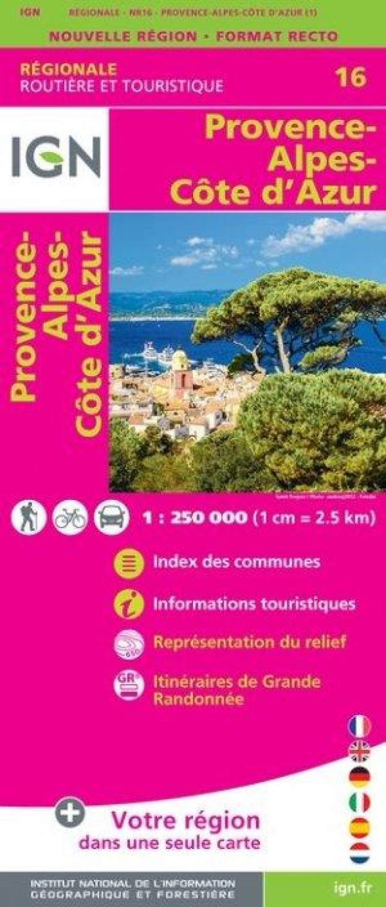 NR16 PROVENCE-ALPES-COTE D'AZUR  1/250 000 - XXX - MICHELIN