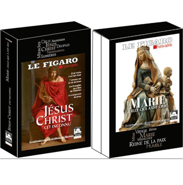 COFFRET 2 HORS-SERIES: MARIE, CELLE QUI A DIT OUI ET JESUS-CHRIST, CET INCONNU - LE FIGARO HORS SERIE - STE DU FIGARO