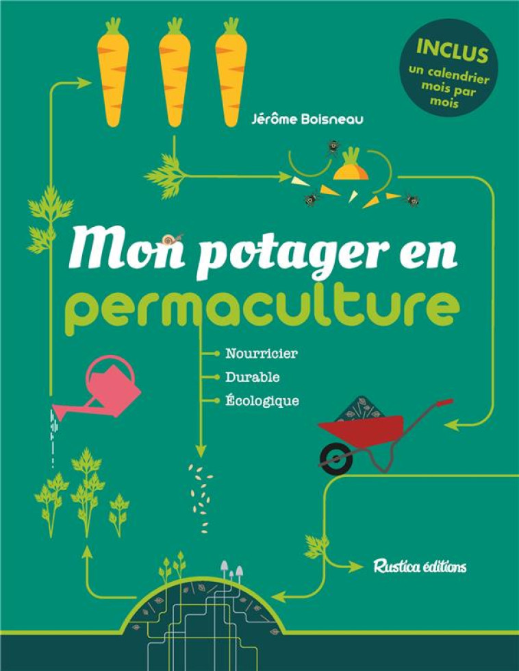 MON POTAGER EN PERMACULTURE - NOURRICIER - DURABLE - ECOLOGIQUE - BOISNEAU JEROME - NC