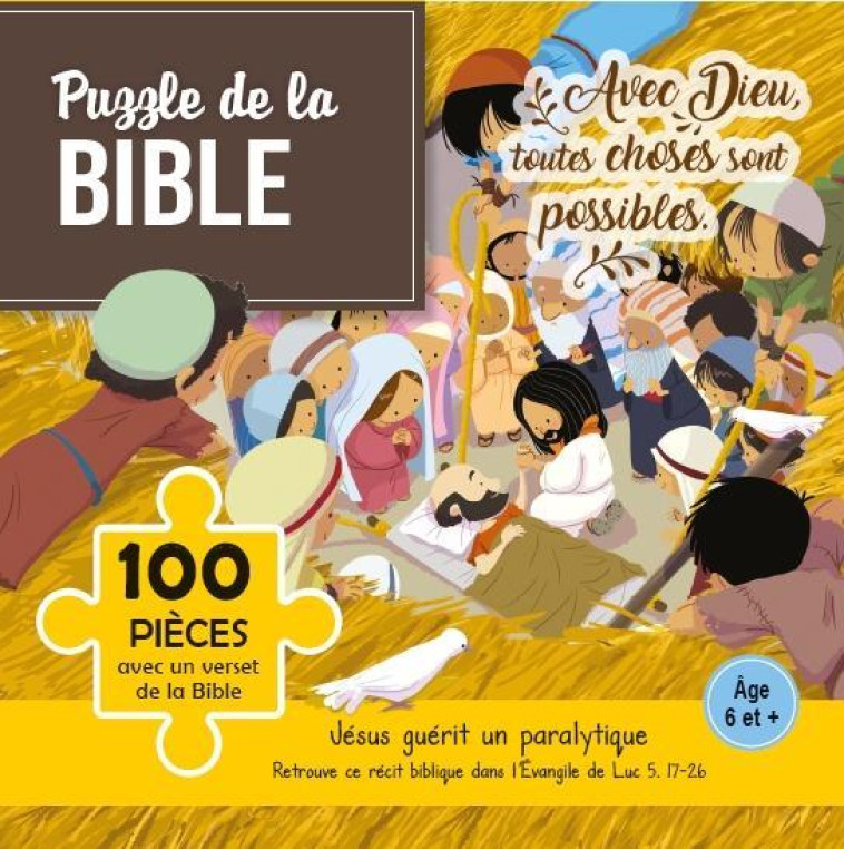 PUZZLE JESUS GUERIT UN PARALYTIQUE - CLC - NC