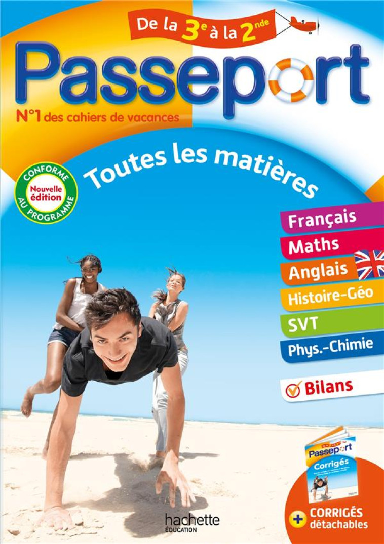 PASSEPORT TOUTES LES MATIERES DE LA 3E A LA 2NDE - CAHIER DE VACANCES 2023 - DOUAY/PELLISSIER - HACHETTE