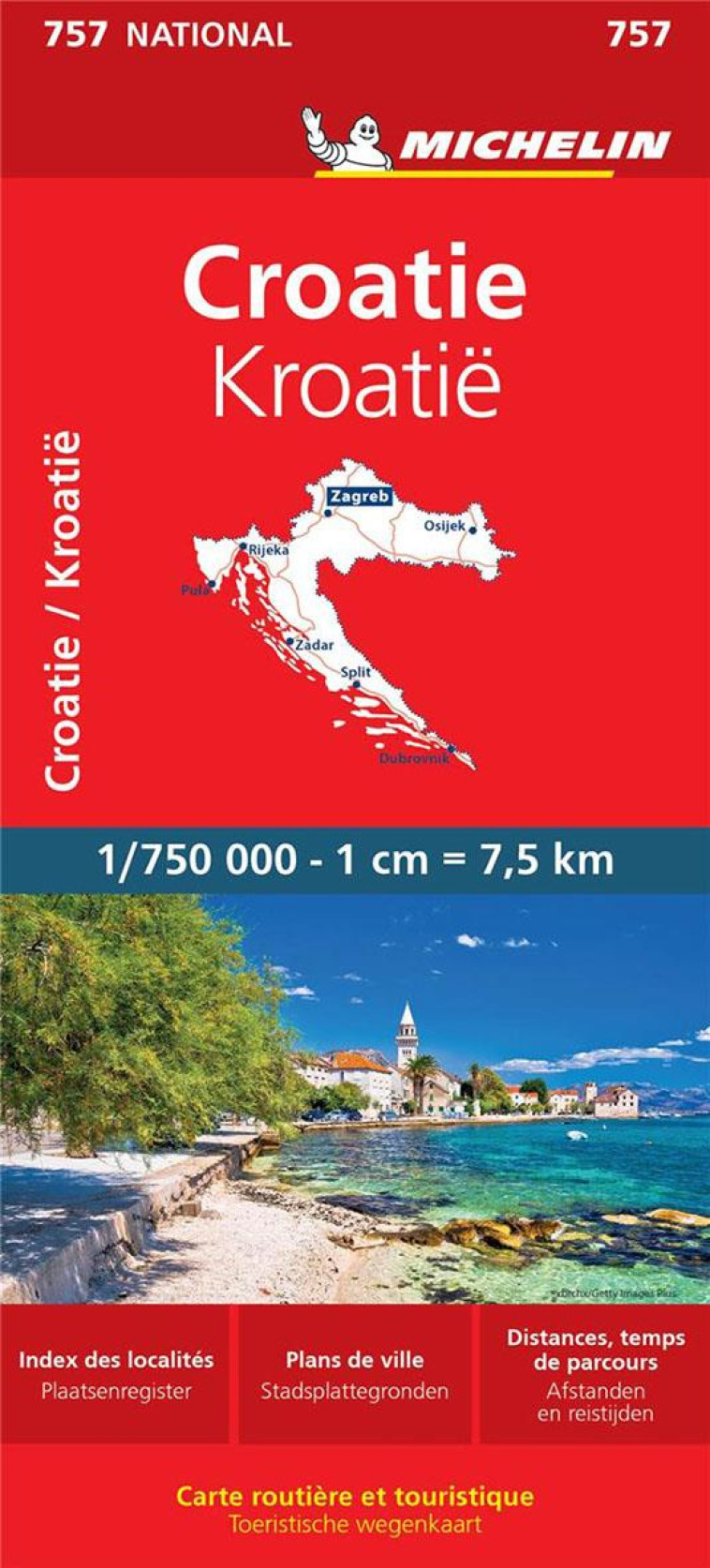 CARTE CROATIE MICHELIN - XXX - MICHELIN