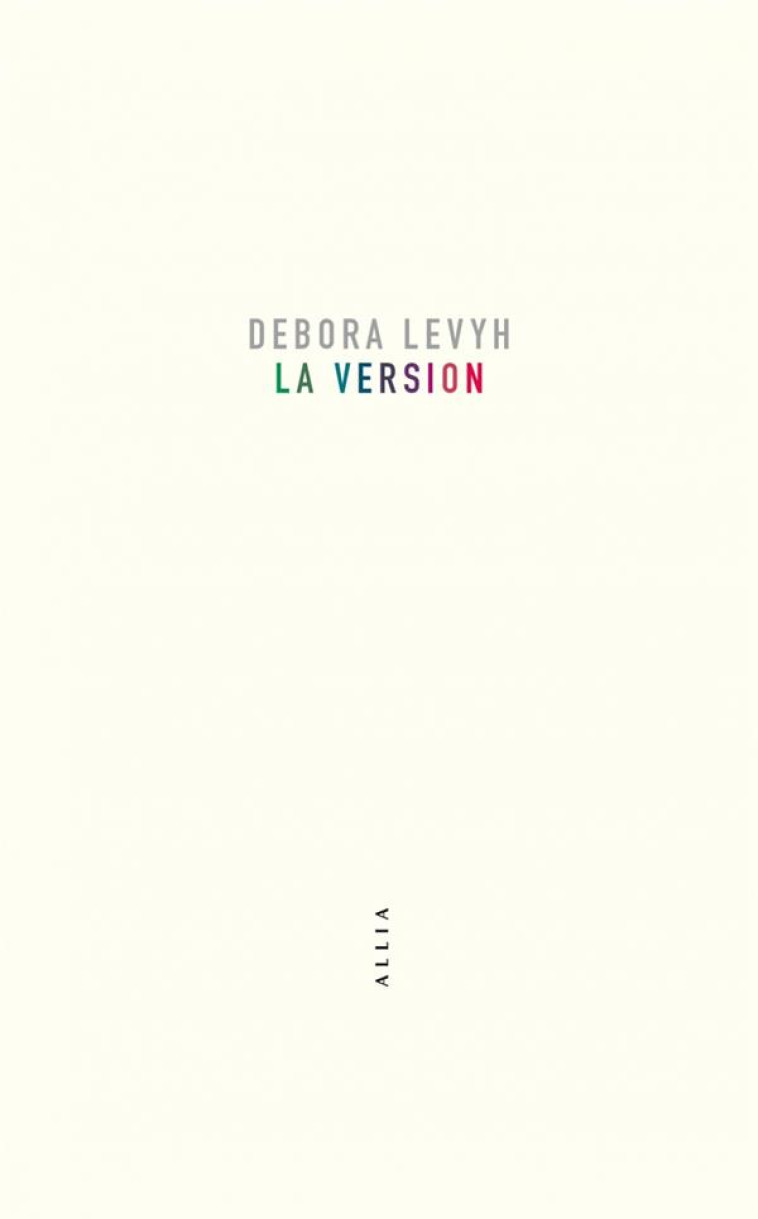 LA VERSION - LEVYH DEBORA - ALLIA