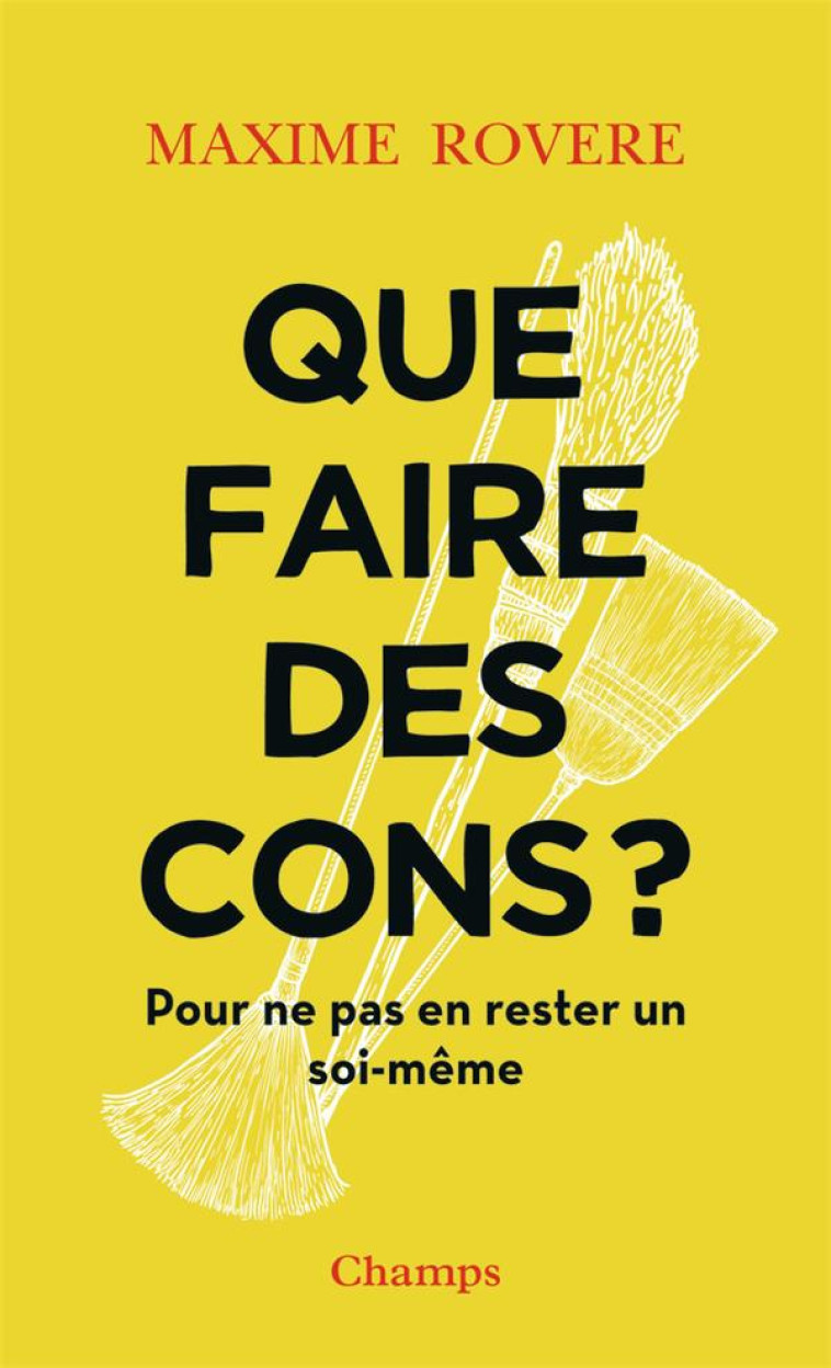 QUE FAIRE DES CONS ? POUR NE PAS EN RESTER UN SOI-MEME - ROVERE, MAXIME - FLAMMARION