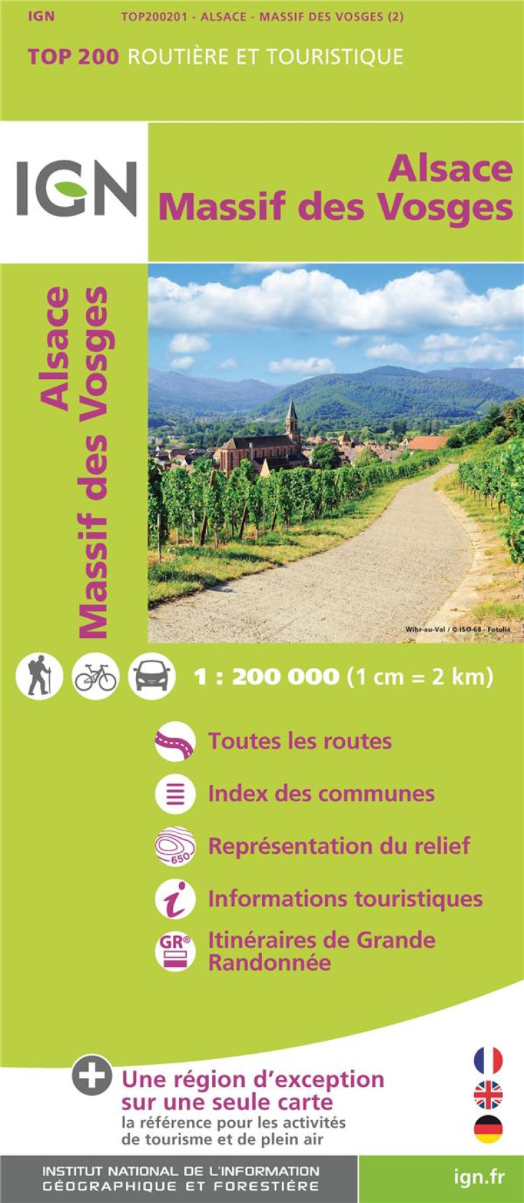 TOP200201 ALSACE - MASSIF DES VOSGES - XXX - MICHELIN