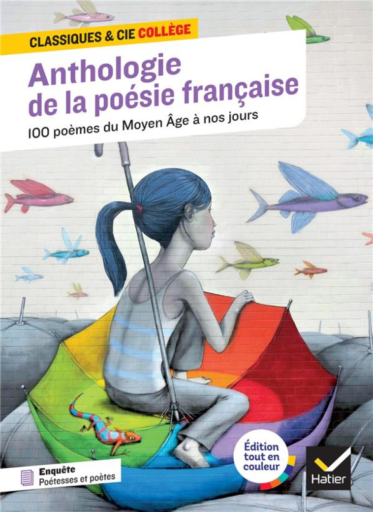 ANTHOLOGIE DE LA POESIE FRANCAISE : 100 POEMES DU MOYEN AGE A NOS JOURS, 70 POETES ET POETESSES - TO - COSSA BLANDINE - HATIER SCOLAIRE