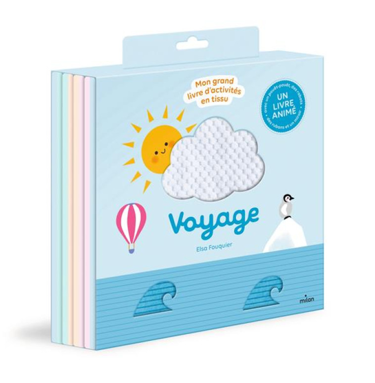 VOYAGE - MON GRAND LIVRE D'ACTIVITES EN TISSU - FOUQUIER ELSA - MILAN