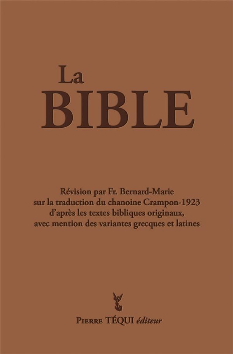 LA BIBLE : CRAMPON 1923 - 2023 - COLLECTIF - TEQUI