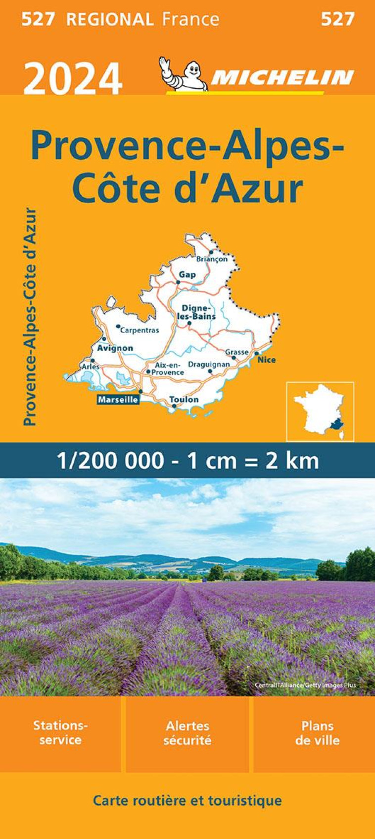 CARTE REGIONALE FRANCE - CARTE REGIONALE PROVENCE-ALPES-COTE-D'AZUR 2024 - XXX - MICHELIN