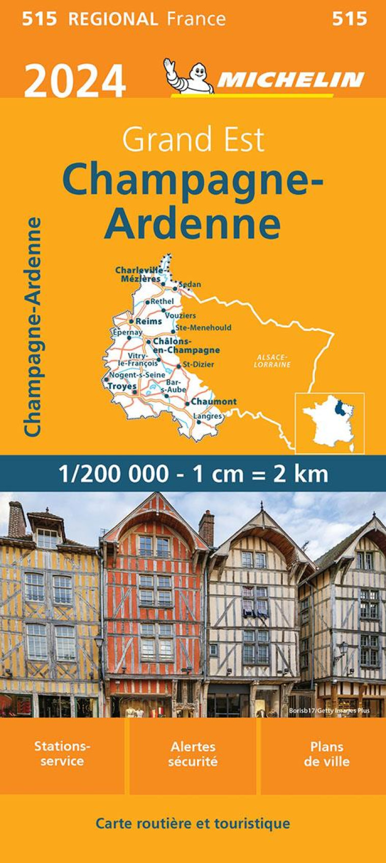 CARTE REGIONALE FRANCE - CARTE REGIONALE CHAMPAGNE-ARDENNE 2024 - XXX - MICHELIN