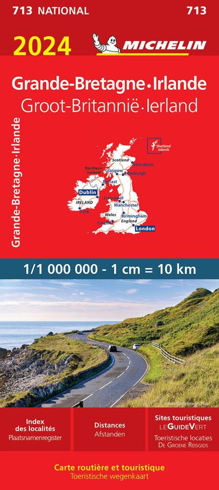 CARTE NATIONALE EUROPE - CARTE NATIONALE GRANDE-BRETAGNE, IRLANDE 2024 - XXX - MICHELIN