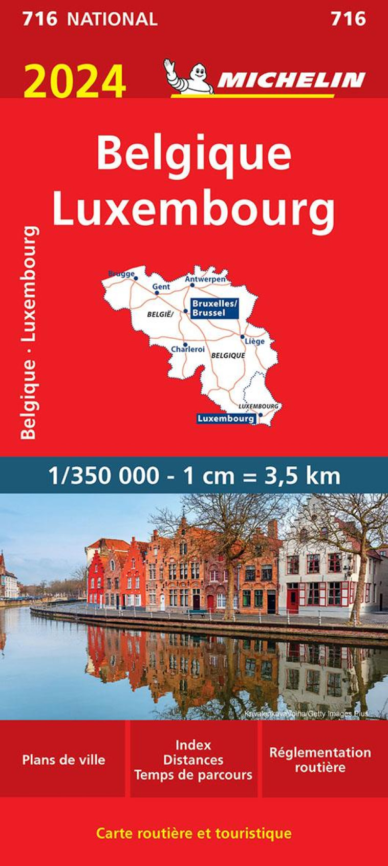 CARTE NATIONALE EUROPE - CARTE NATIONALE BELGIQUE, LUXEMBOURG 2024 - XXX - MICHELIN