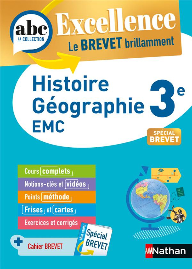 ABC EXCELLENCE HISTOIRE - GEOGRAPHIE - ENSEIGNEMENT MORAL ET CIVIQUE - 3E - GSTALTER/JEZEQUEL - CLE INTERNAT