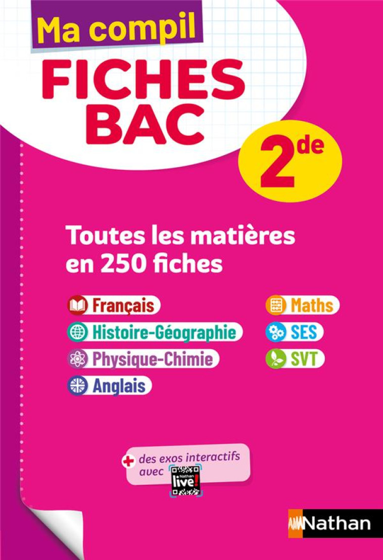 MA COMPIL FICHES BAC 2DE - PONS-SOUMAH/AILLET - CLE INTERNAT