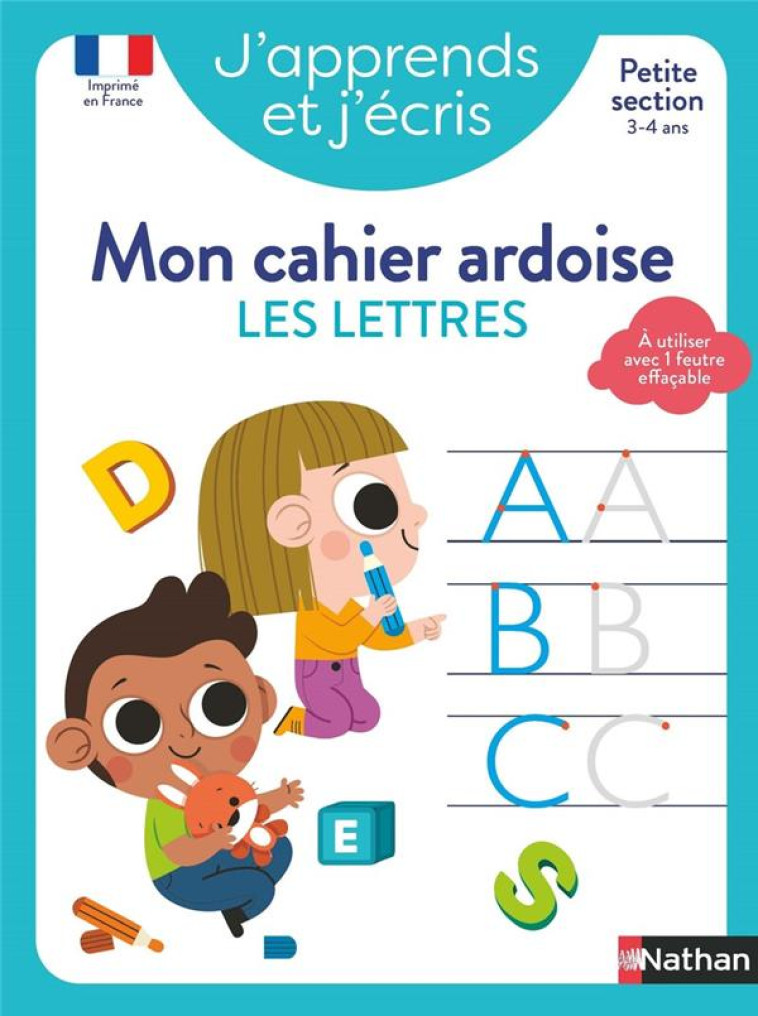 J'APPRENDS ET J'ECRIS - MON CAHIER ARDOISE LES LETTRES PS - MARIN/MADDEDU - CLE INTERNAT