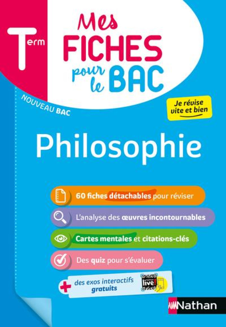 MES FICHES POUR LE BAC PHILOSOPHIE TERMINALE - GRISSAULT KATY - CLE INTERNAT