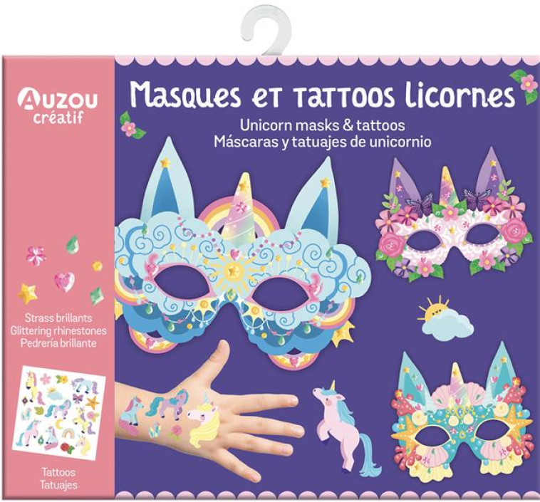 MA POCHETTE D'ARTISTE - MASQUES ET TATTOOS LICORNES - ORTAL OPHELIE - NC