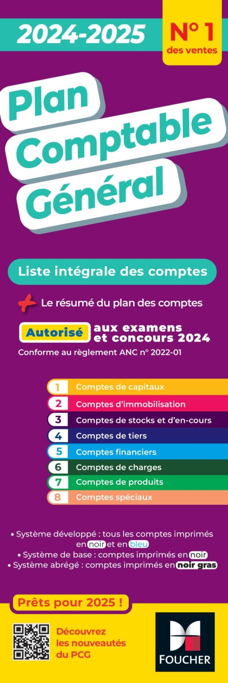 PLAN COMPTABLE GENERAL - PCG - 2024-2025 - PAUGAM SEBASTIEN - FOUCHER