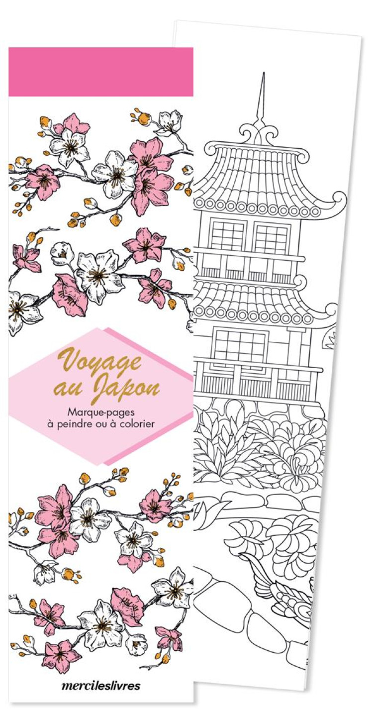 MARQUE-PAGES - VOYAGE AU JAPON - 50 MARQUE-PAGES A PEINDRE OU A COLORIER - COLLECTIF - NC