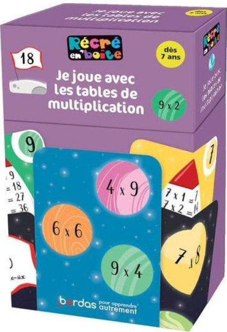 RECRE EN BOITE - JE JOUE AVEC LES TABLES DE MULTIPLICATION - JAMES/LEMONNIER - NC