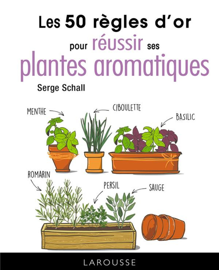 LES 50 REGLES D-OR POUR REUSSIR SES PLANTES AROMATIQUES - SCHALL SERGE - LAROUSSE