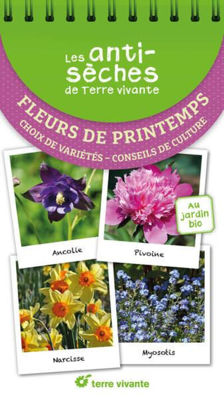 LES ANTISECHES DE TERRE VIVANTE : FLEURS DE PRINTEMPS - CHOIX DE VARIETES  CONSEILS DE CULTURE - LAPOUGE-DEJEAN - TERRE VIVANTE