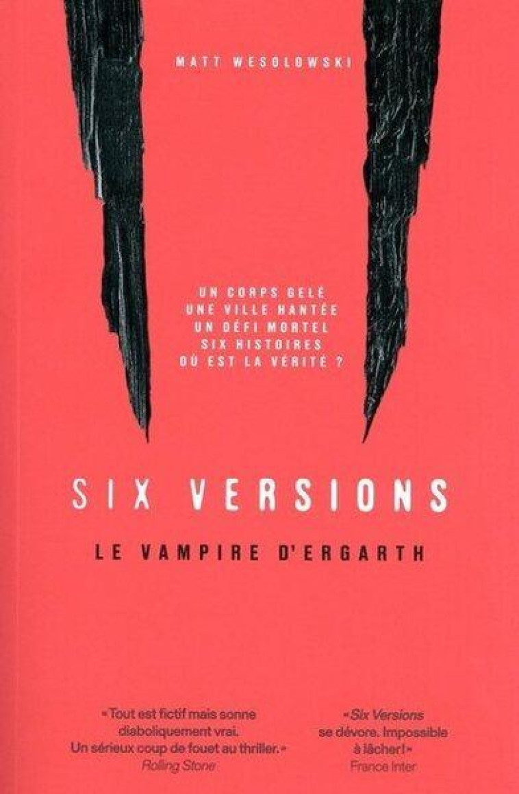 SIX VERSIONS - TOME 4 LE VAMPIRE D-ERGATH - WESOLOWSKI - ARENES