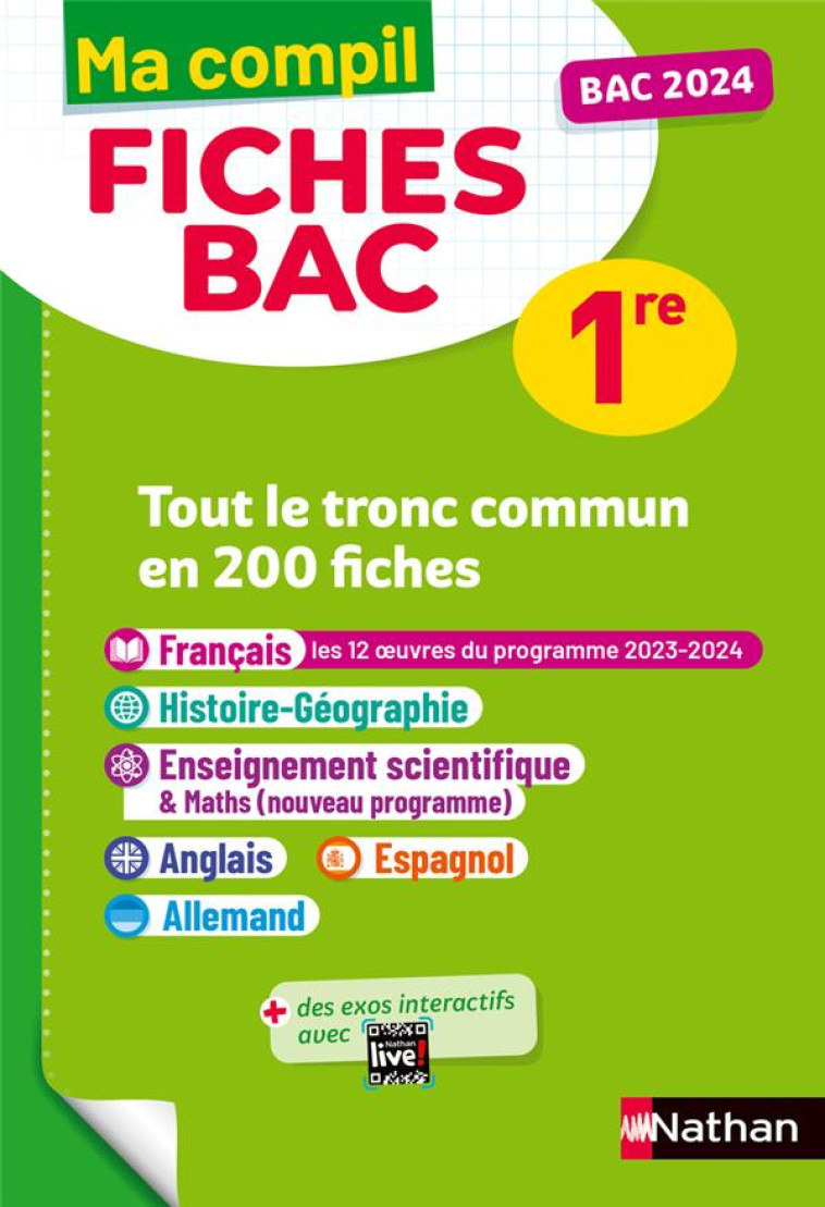 MA COMPIL FICHES BAC 1RE - CASSOU-NOGUES/HEBERT - CLE INTERNAT